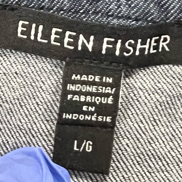 Eileen Fisher Airy Organic Cotton Twill Square Neck Dress Size L - Picture 6 of 7